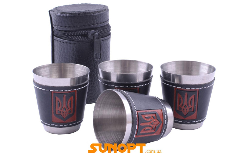 Походные рюмки из нержавеющей стали  (4 шт) PM-16