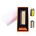 USB  зажигалка в подарочной упаковке Lighter (Спираль накаливания) №HL-35 Gold