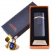 USB  зажигалка в подарочной упаковке Lighter (Спираль накаливания) №HL-43 Black