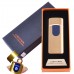 USB  зажигалка в подарочной упаковке Lighter (Спираль накаливания) №HL-43 Gold