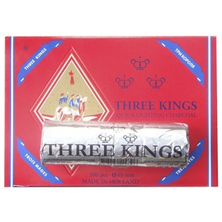 Уголь для кальяна таблетированный «Три короля» (диаметр 40 мм)