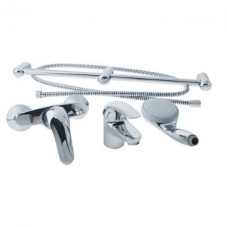 Набор смесителей для ванной комнаты 3 в 1 Grohe Euroeco 123232S