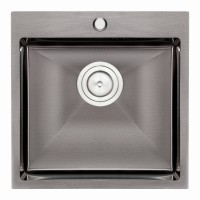 Кухонная мойка Qtap D5050BL 2.7/1.0 мм (QTD5050BLPVD10)