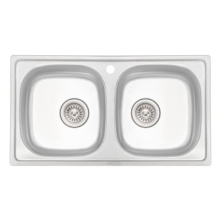 Кухонная мойка Qtap 7843-B Micro Decor 0,8 мм (QT7843BMICDEC08)