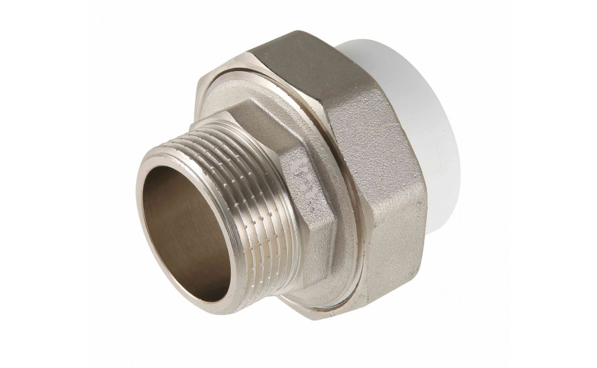 Різьбове з'єднання 20х1/2" (американка) зовнішня різьба Evci Plastik.