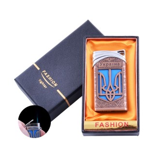 Запальничка в подарунковій коробці "Україна" (Гостре полум'я) №UA-20 Bronze
