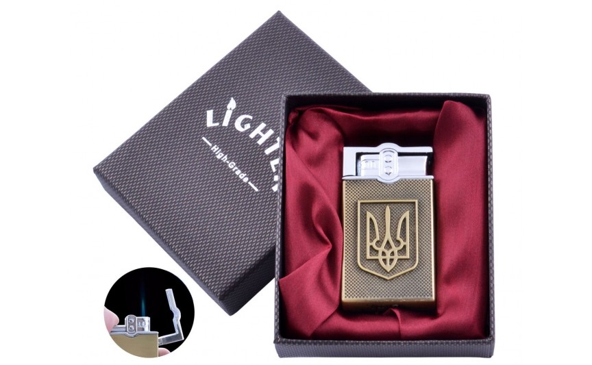 Зажигалка в подарочной коробке "Украина" (Острое пламя) №UA-26