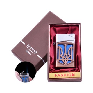 Запальничка в подарунковій коробці "Україна" (Гостре полум'я) №UA-24 Bronze