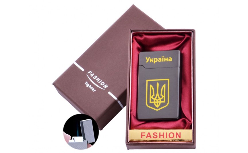 Зажигалка в подарочной коробке "Украина" (Острое пламя) №UA-39-3