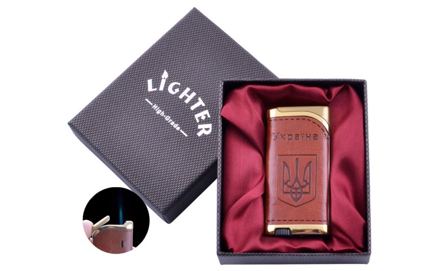 Зажигалка в подарочной коробке "Украина" (Острое пламя) №UA-36