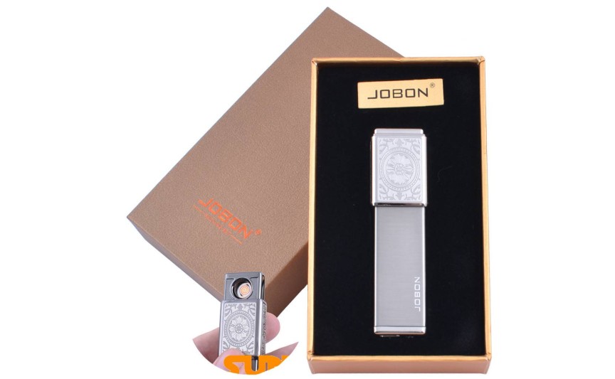 USB  зажигалка в подарочной упаковке Jobon (Двухсторонняя спираль накаливания) №XT-4875-2