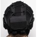 Комплект кавер  для шлема Fast и подсумок карман (противовес) для аксессуаров на кавер черный