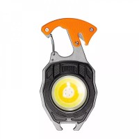 Аккумуляторный LED фонарик W5147  (6 режимов, прикуриватель, карабин, нож, магнит)