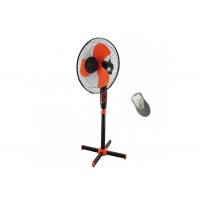 Вентилятор Напольный Wimpex Wx-1603 R С Пультом И Таймером Чёрно-Оранжевый