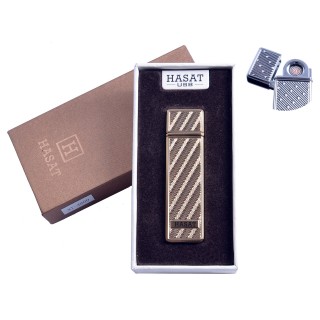 USB запальничка в подарунковій упаковці "Hasat" (Двостороння спіраль розжарювання) №4800-4