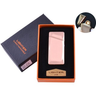 USB  Запальничка в подарунковій упаковці (спіраль розжарювання) №HL-25 Gold