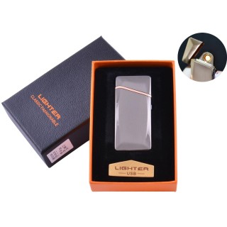 USB  Запальничка в подарунковій упаковці (спіраль розжарювання) №HL-25 Black