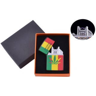 USB  Запальничка Cannabis (Електроімпульсна) №4776B-4