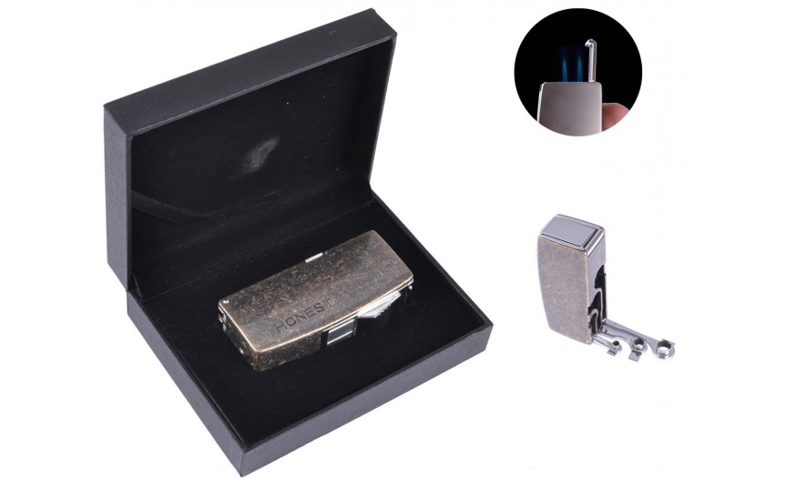 Запальничка для сигар в подарунковій упаковці Honest (Гостре полум'я) №3008-1