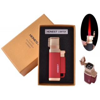 Зажигалка для сигар в подарочной упаковке Honest (Турбо пламя)  №3883-2